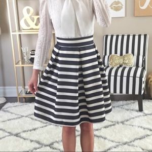 High Waisted A-Line Skirt